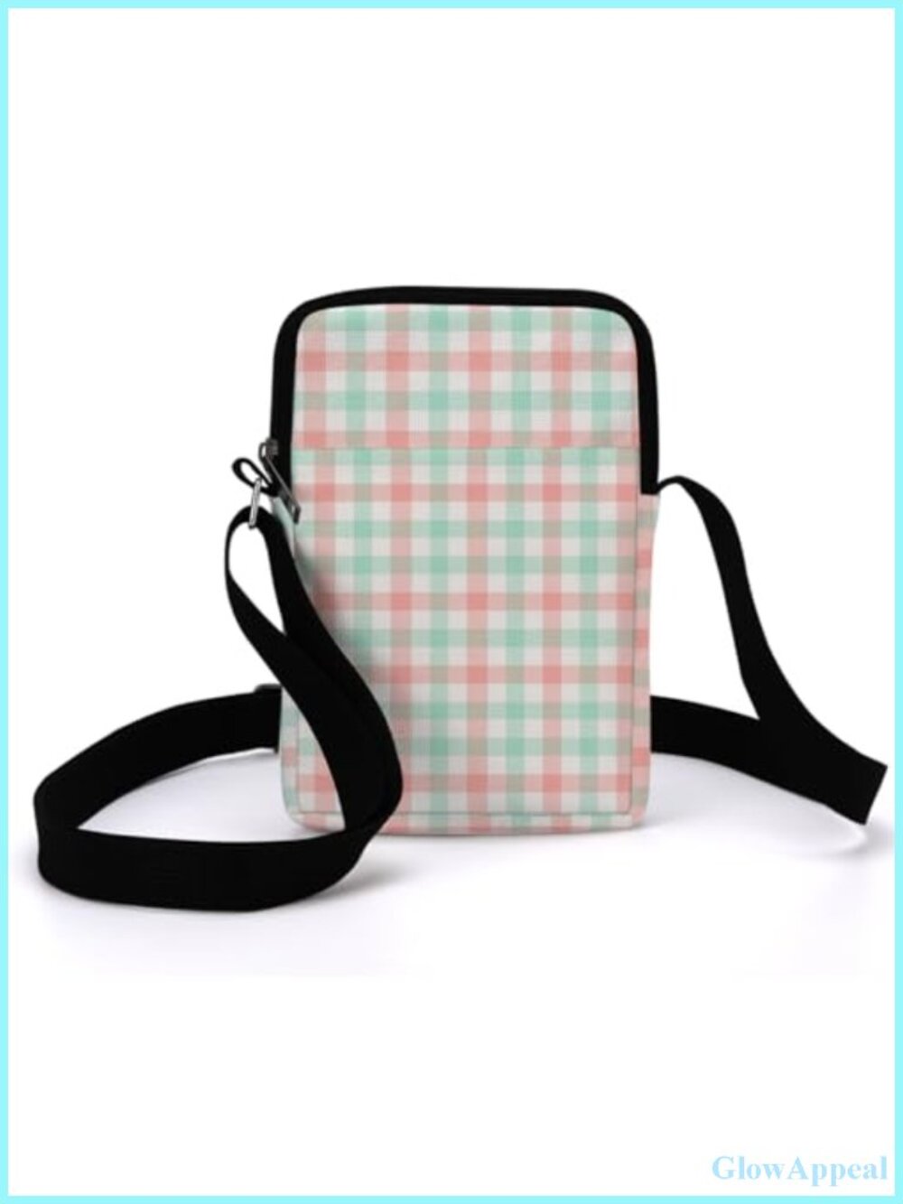 Waterproof Crossbody Sling Bag Linen Cotton Adjustable Strap Women's Small